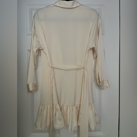 ZARA Satin Ruffle Dress - Picture 5 of 6